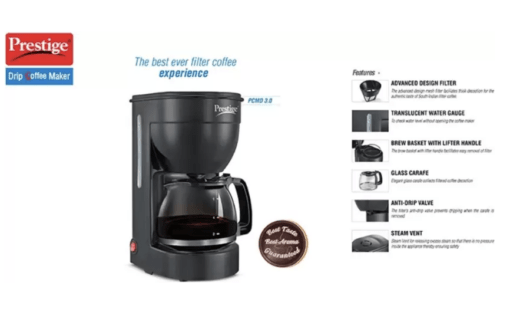 Prestige DRIP PCMD 3.0 6 Cups Coffee Maker  (Black) - Image 2